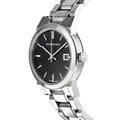 Burberry The City Black Dial Silver Stainless Steel Strap Watch for Women - BU9101