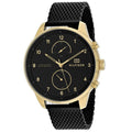 Tommy Hilfiger Chase Quartz Black Dial Black Mesh Bracelet Watch for Men - 1791580