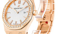 Audemars Piguet Royal Oak Quartz White Dial Rose Gold Steel Strap Watch for Women - 67651OR.ZZ.1261OR.01