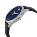 Movado 1881 Automatic Blue Dial Black Leather Strap Watch For Men - 606874