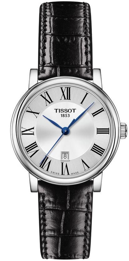 Tissot Carson Premium Black Leather Strap Quartz Watch For Men - T122.410.16.033.00
