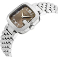 Gucci G Brown Dial Quartz Stainless Steel Watch For Women - YA125413