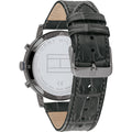 Tommy Hilfiger Evan Black Dial Black Leather Strap Watch for Men - 1710395