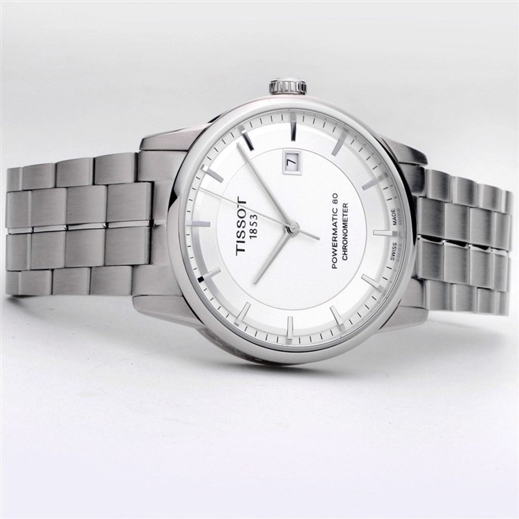 Tissot Luxury Silver Dial Powermatic 80 Watch For Men - T086.408.11.031.00