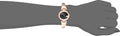 Gucci Guccissima Quartz Black Dial Rose Gold Steel Strap Watch For Women - YA134509