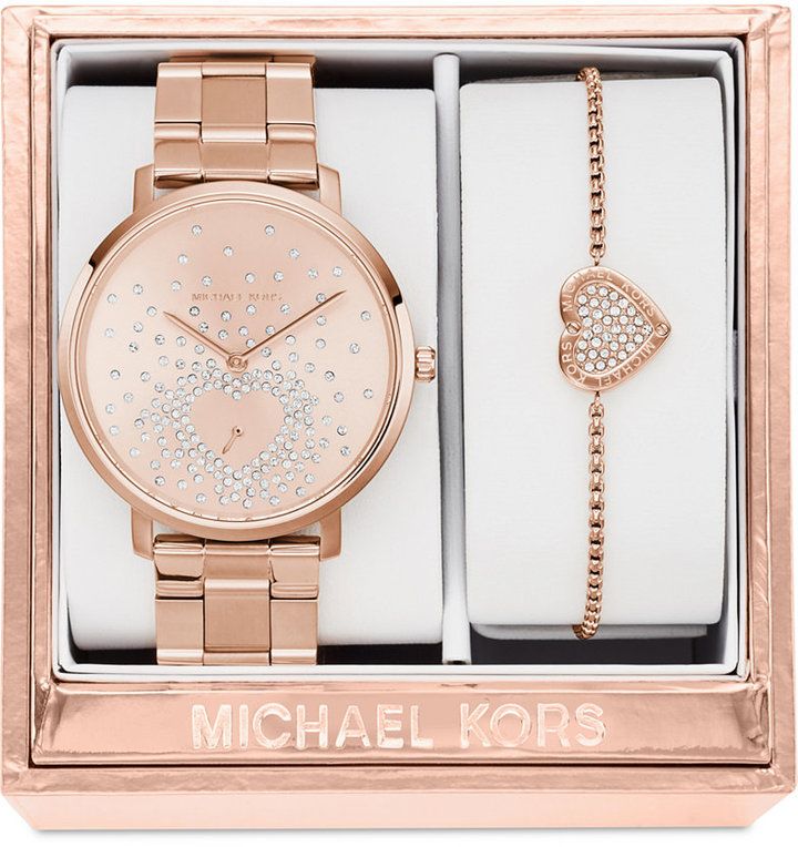 Michael Kors Jaryn Rose Gold Dial Rose Gold Steel Strap Watch for Women - MK3621