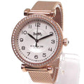 Coach Madison White Dial Rose Gold Mesh Bracelet Watch for Women - 14503398