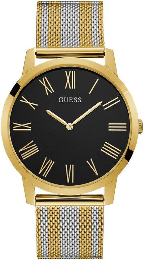 Guess Richmond Quartz Black Dial Two Tone Mesh Bracelet Watch For Women - W1179G2