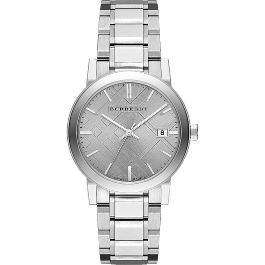 Burberry The City Silver Dial Silver Stainless Steel Strap Watch for Women - BU9035