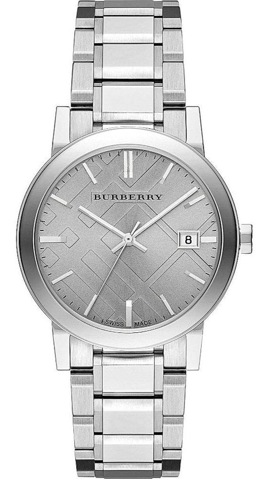 Burberry The City Silver Dial Silver Stainless Steel Strap Watch for Women - BU9035