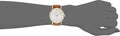 Marc Jacobs Baker White Dial Brown Leather Strap Watch for Womern - MBM1316