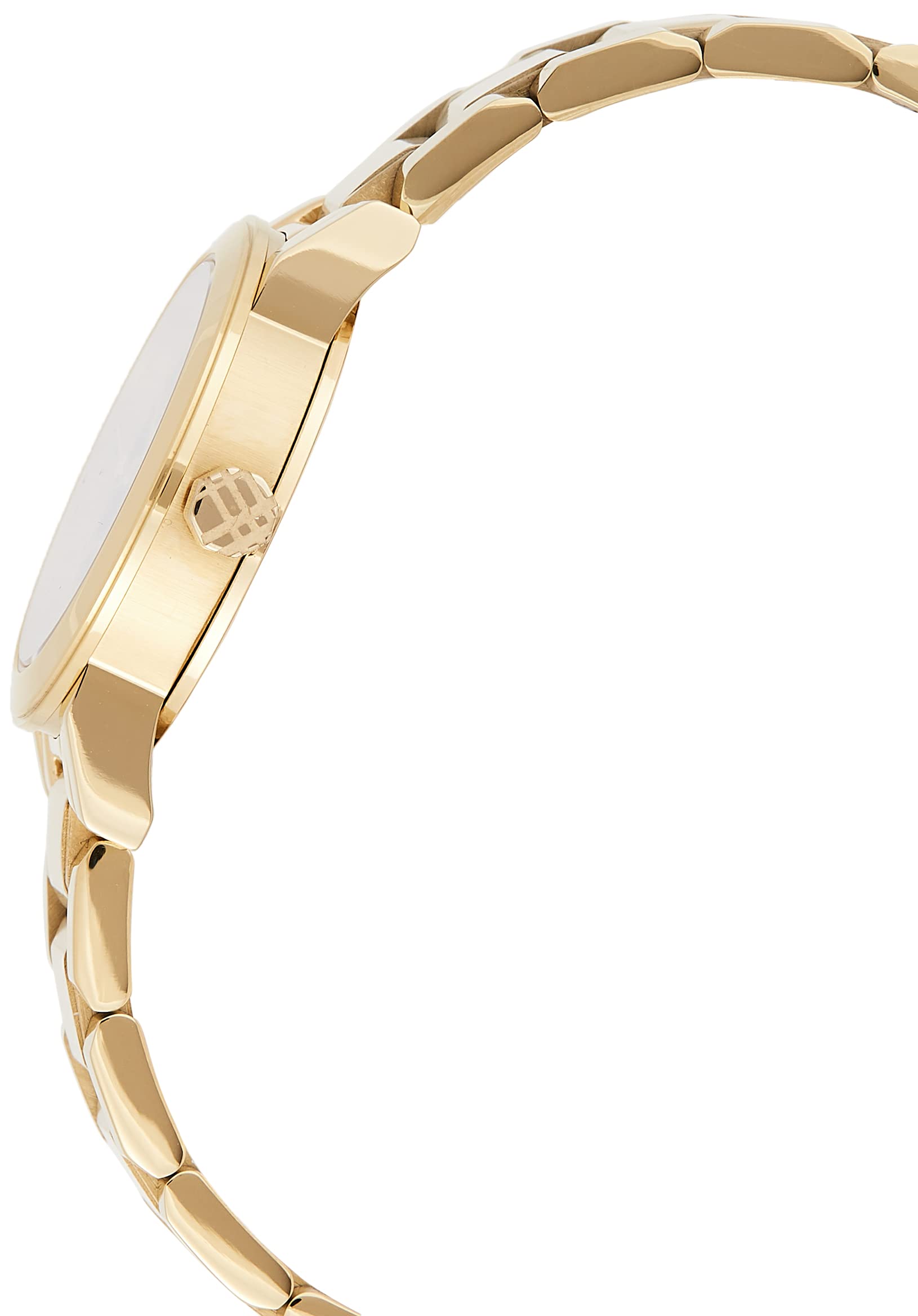 Burberry The City Gold Dial Gold Steel Strap Watch for Women - BU9227