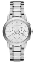 Burberry The City White Dial Silver Steel Strap Watch for Men - BU9750