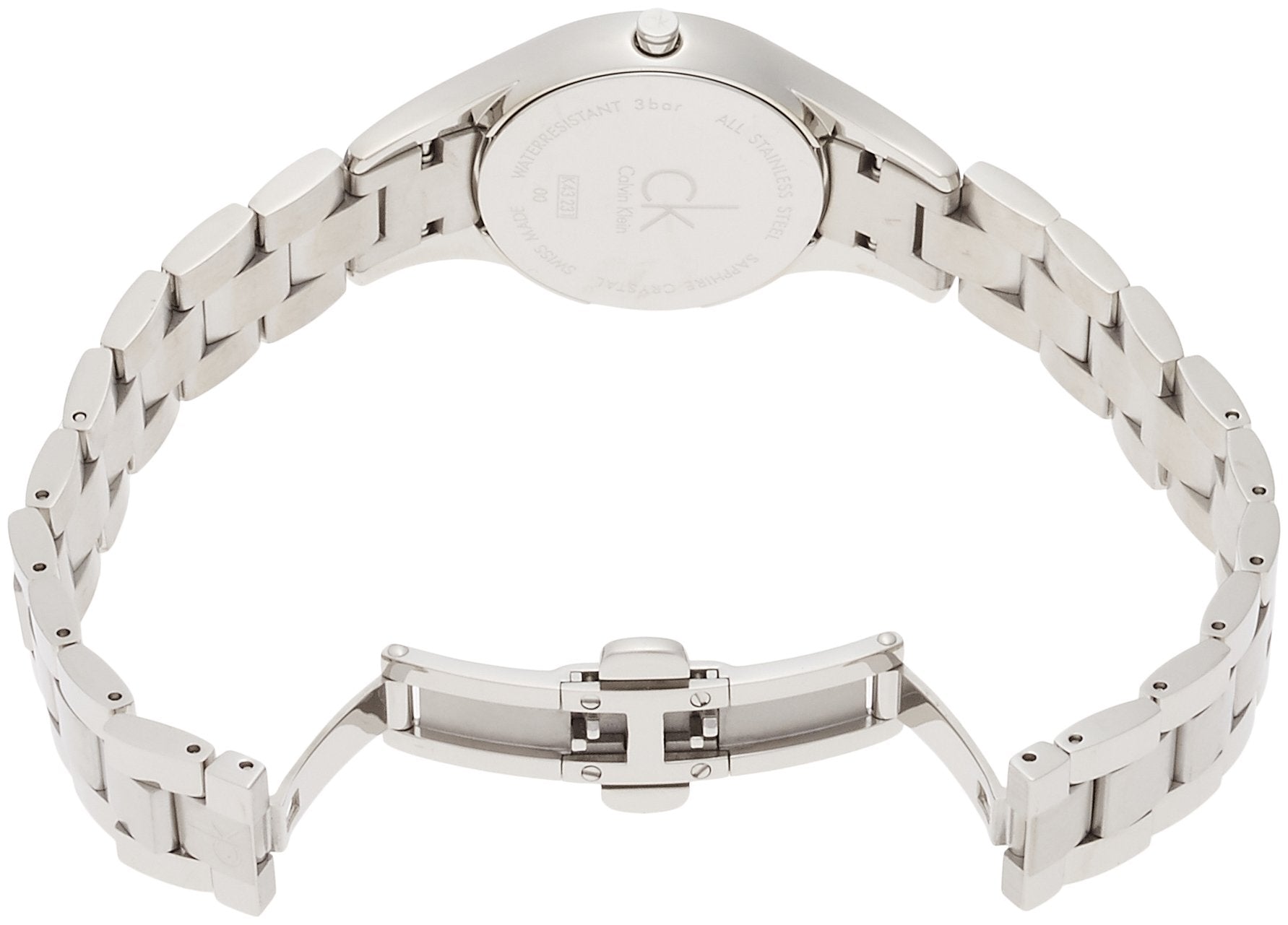 Calvin Klein Simplicity Pink Dial Silver Steel Strap Watch for Women - K432314E