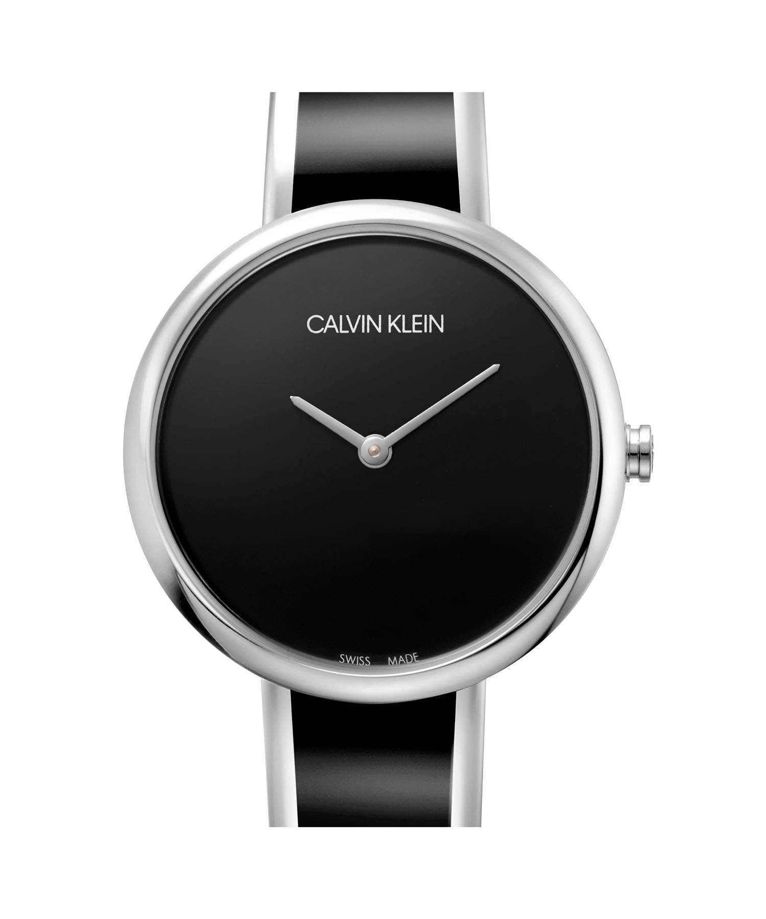 Calvin Klein Seduce Black Dial Two Tone Steel Strap Watch for Women - K4E2N111