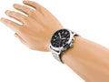 Tommy Hilfiger Briggs Chronograph Black Dial Silver Steel Strap Watch for Men - 1791422