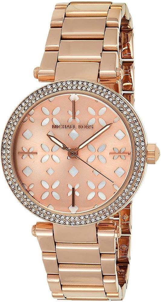 Michael Kors Parker Rose Gold Dial Steel Strap Watch for Women - MK6470