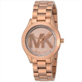 Michael Kors Slim Runway Rose Gold Dial Rose Gold Steel Strap Watch for Women - MK3549