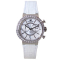 Swarovski Citra Sphere Chronograph White Dial White Leather Strap Watch for Women - 5027127