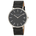 Coach Charles Black Dial Black Leather Strap Watch for Men - 14602157