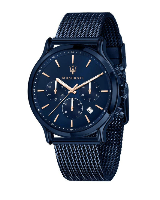 Maserati Epoca Analog Blue Dial Blue Mesh Bracelet Watch For Men - R8873618010