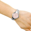 Burberry The Classic Pink Dial Silver Steel Strap Watch for Women - BU10111