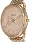 Fossil Tailor Rose Gold Dial Rose Gold Steel Strap Watch for Women - ES3713