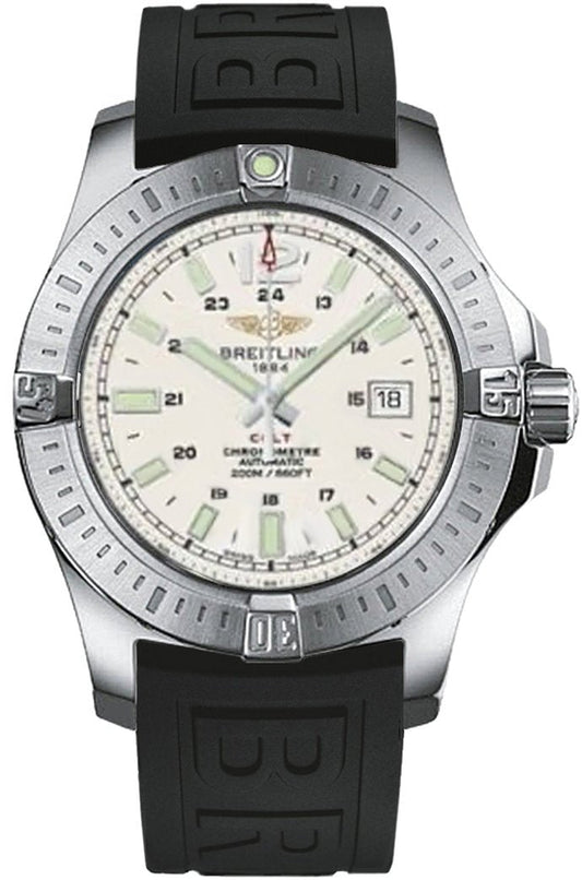 Breitling Colt Automatic White Dial 44mm Mens Watch - A1738811/G791/A19BA