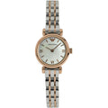 Emporio Armani Gianni T Bar Mother of Pearl Dial Two Tone Steel Strap Watch For Women - AR1764