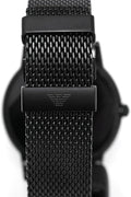 Emporio Armani Luigi White Dial Black Mesh Bracelet Watch For Men - AR11046