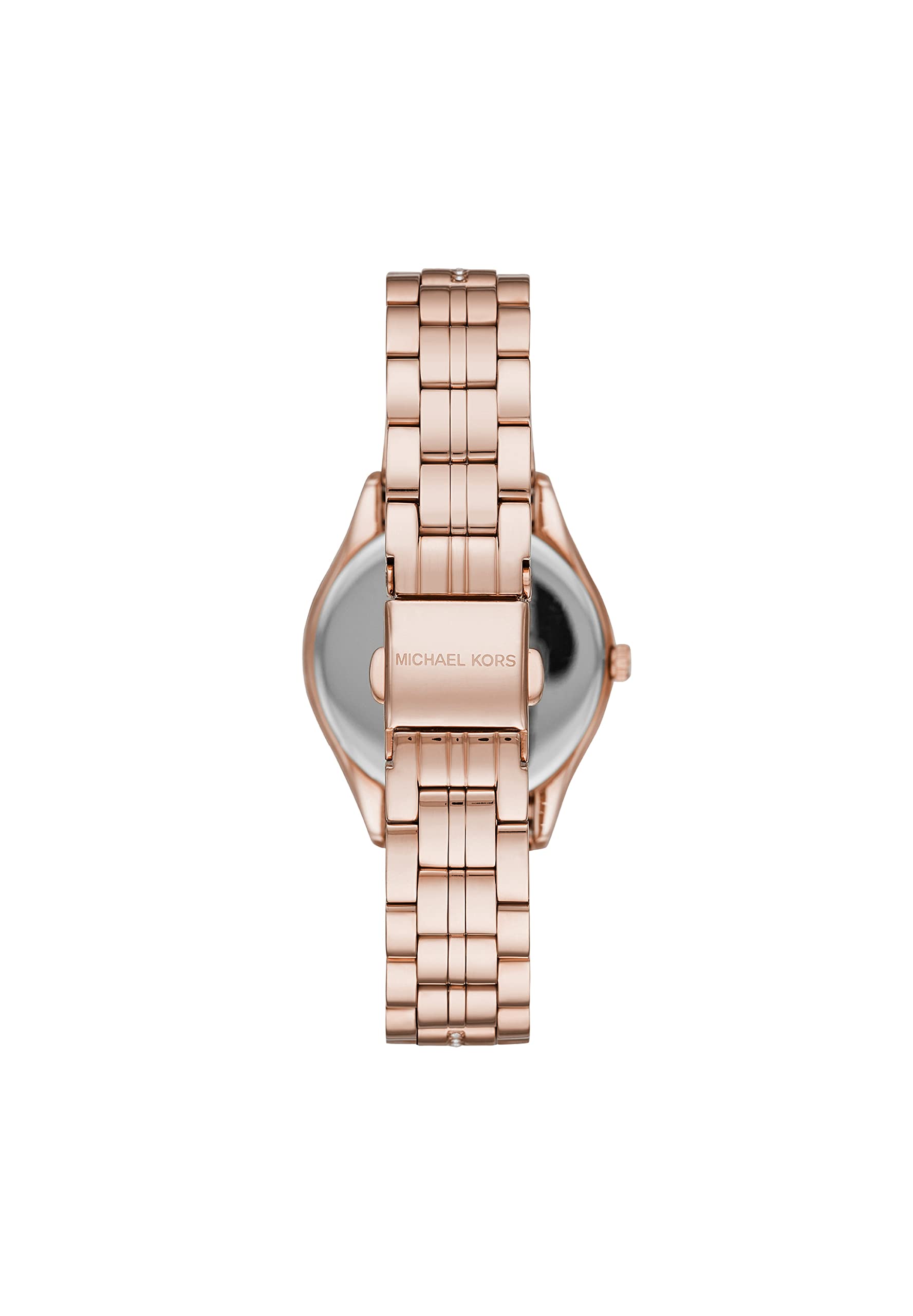 Michael Kors Lauryn Mother of Pearl Dial Rose Gold Steel Strap Watch for Women - MK3716