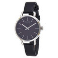 Calvin Klein Even Black Dial Black Leather Strap Watch for Women - K7B231C1