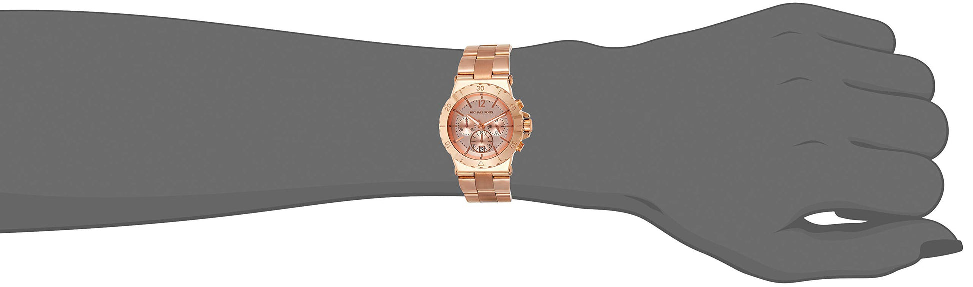 Michael Kors Dylan Rose Gold Dial Rose Gold Steel Strap Watch for Women - MK5314