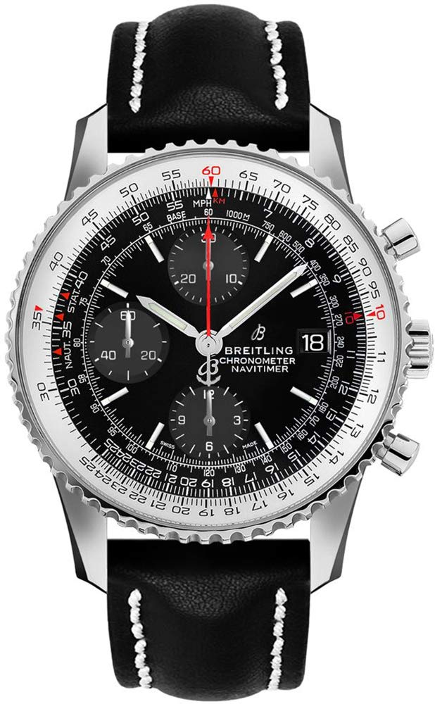 Breitling Navitimer 1 Chronograph 41mm Automatic Black Dial Mens Watch - A13324121B1P1