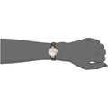 Gucci Interlocking Mother of Pearl Dial Brown Leather Strap Watch For Women - YA133516