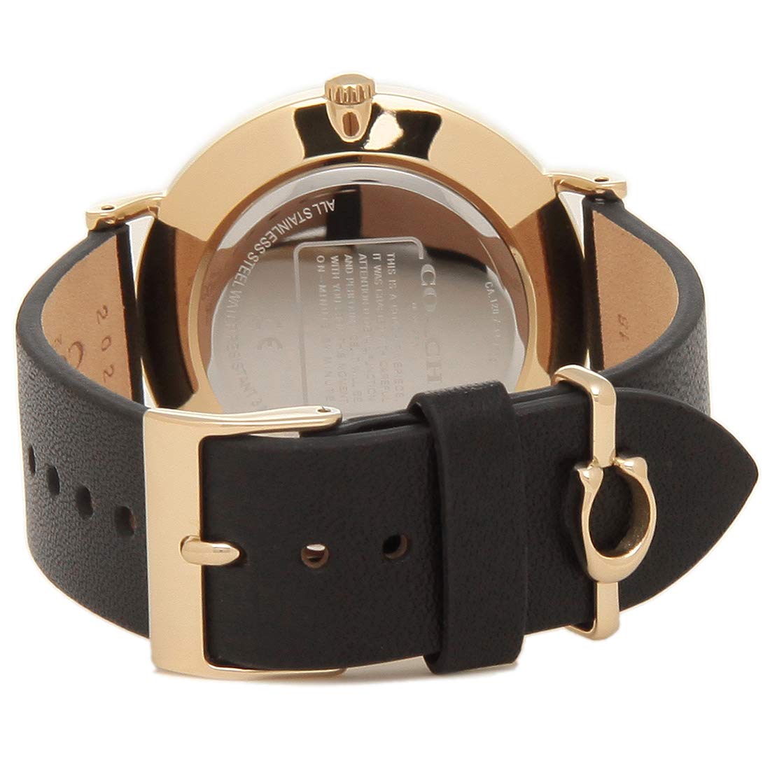 Coach Perry Black Dial Black Leather Strap Watch for Women - 14503333