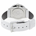 Calvin Klein Accent White Dial White Leather Strap Watch for Women - K2Y231K6