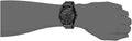 Fossil Nate Chronograph Black Dial Black Leather Strap Watch for Men - JR1510