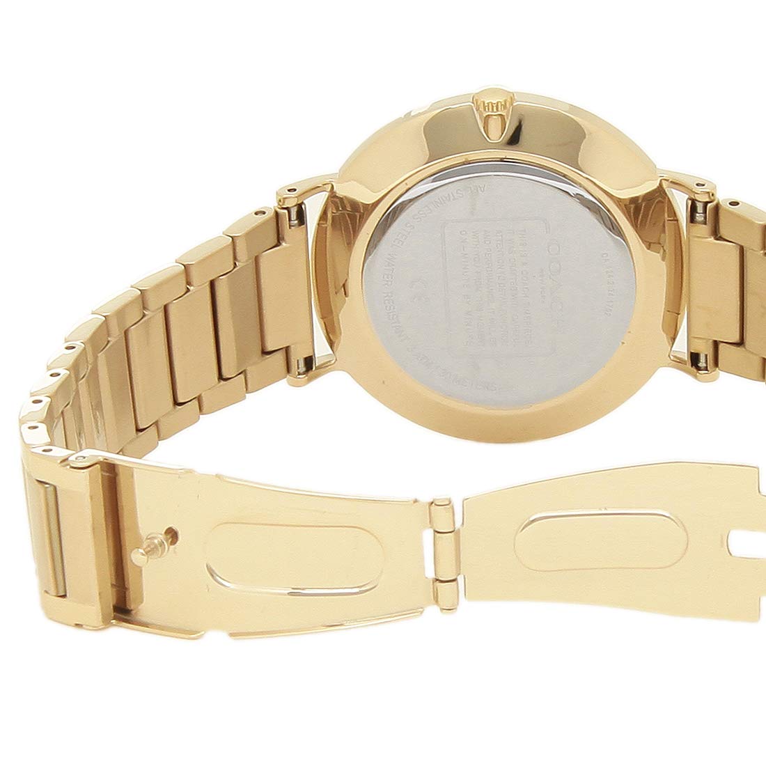 Coach Charles Silver Dial Gold Steel Strap Watch for Men - 14602430