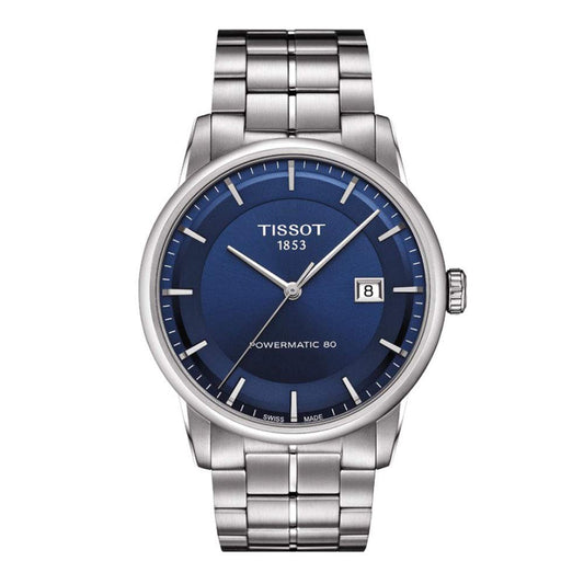 Tissot Luxury Powermatic 80 Blue Dial Watch For Men - T086.407.11.041.00