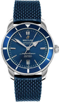 Breitling Superocean Heritage B20 Automatic 42 Blue Dial Blue Mesh Bracelet Watch for Men - AB2010161C1S1