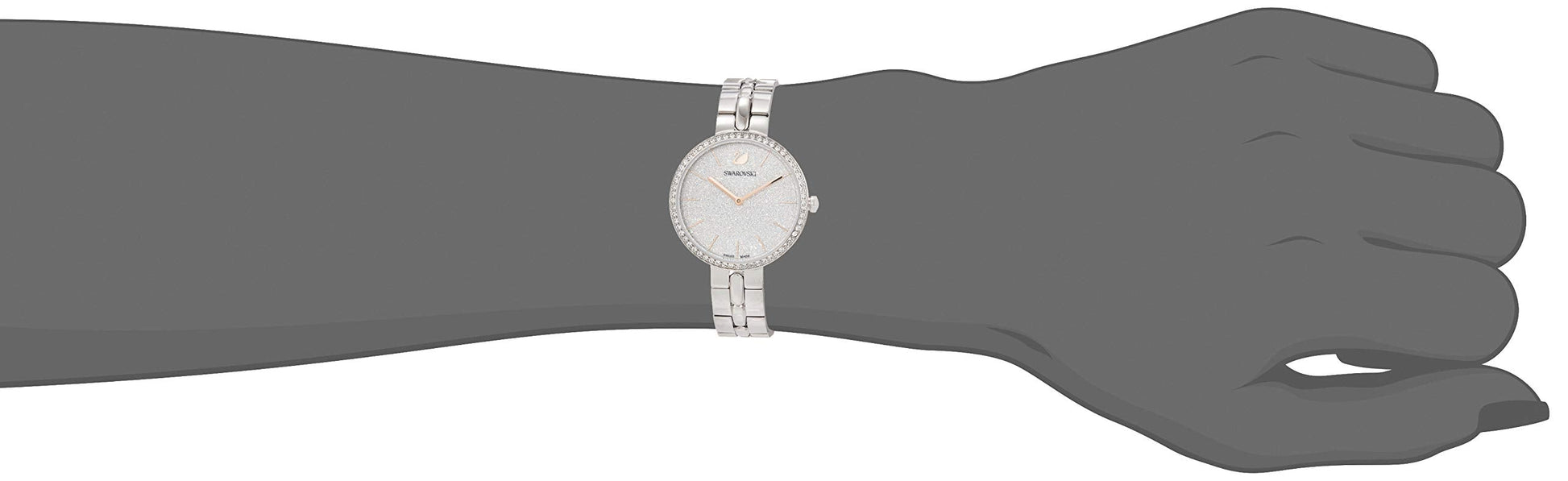 Swarovski Cosmopolitan Diamond Powder Silver Dial Silver Steel Strap Watch for Women - 5517807