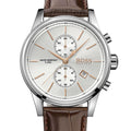 Hugo Boss Jet White Dial Brown Leather Strap Watch for Men - 1513280