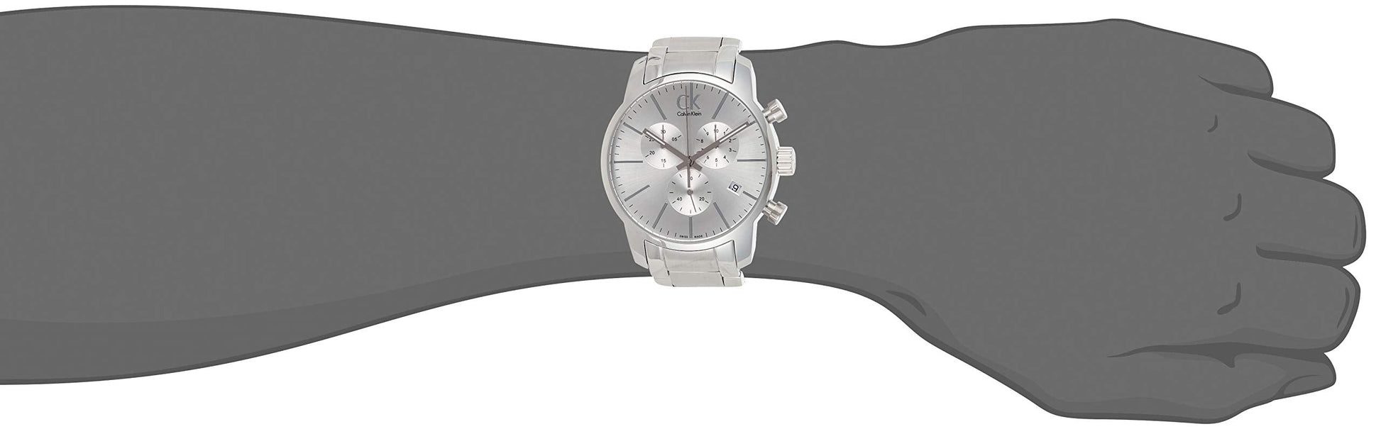 Calvin Klein City White Dial Silver Steel Strap Watch for Men - K2G27146