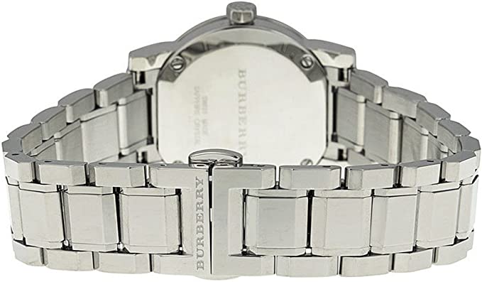 Burberry The City Diamonds Silver Dial Silver Steel Strap Watch for Women - BU9229