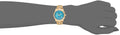 Michael Kors Runway Hunger Stop100 Series Blue Dial Gold Steel Strap Watch for Women - MK5815