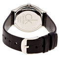 Calvin Klein Skirt Black Dial Black Leather Strap Watch for Women - K2U231CS