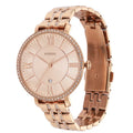 Fossil Jacqueline Rose Gold Dial Rose Gold Steel Strap Watch for Women - ES3546