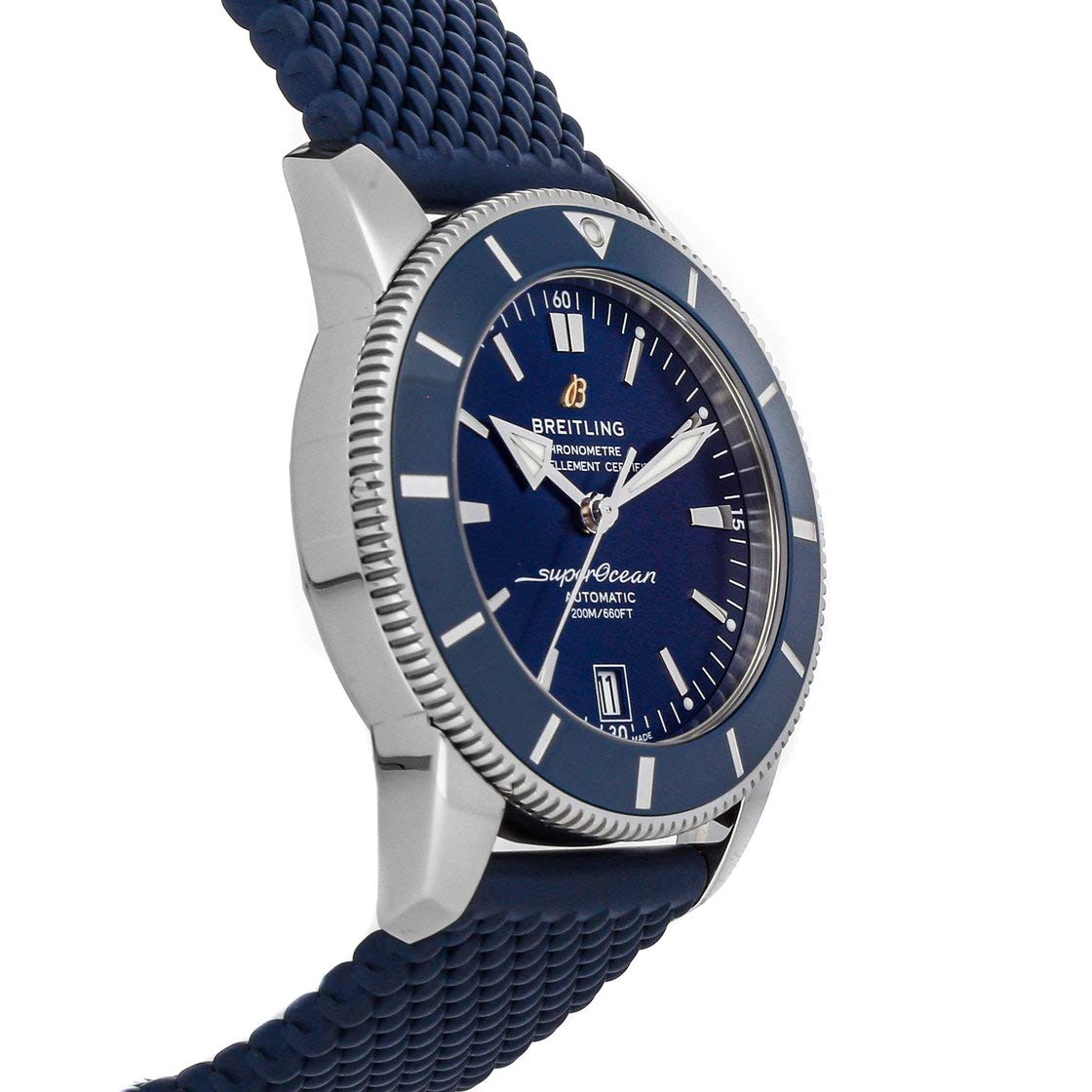 Breitling Superocean Heritage B20 Automatic 42 Blue Dial Blue Mesh Bracelet Watch for Men - AB2010161C1S1