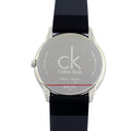 Calvin Klein Minimal Black Dial Black Leather Strap Watch for Men - K3M221CS